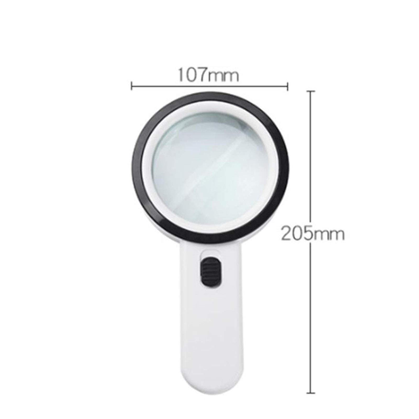 Lupa Profesional, Lupa Grande de 30 aumentos con iluminación, Lupa de Mano, para Que Las Personas Mayores Lean y exploren Accesorios de Laboratorio de joyería