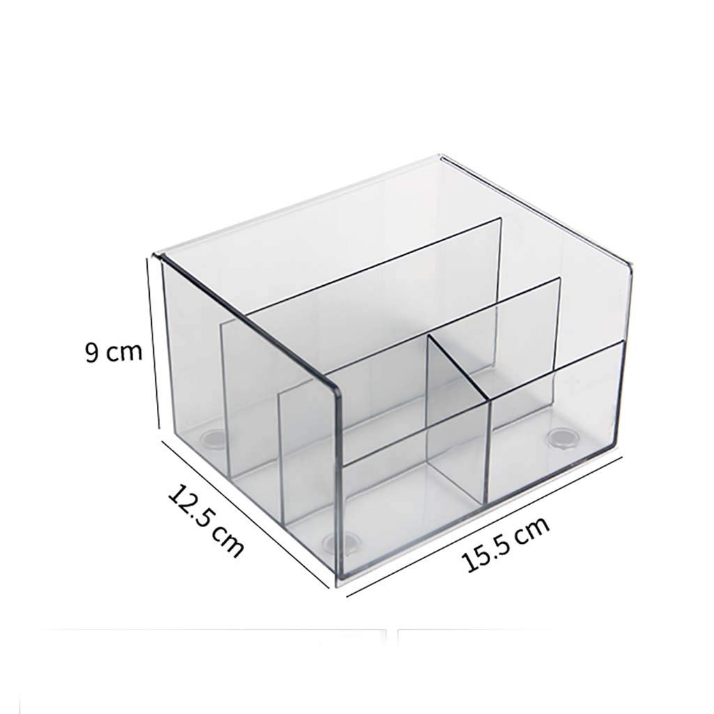 Scatola portaoggetti da scrivania Scatola portaoggetti Trasparente Forniture per Ufficio per la casa Multifunzione Scatola portaoggetti in plastica
