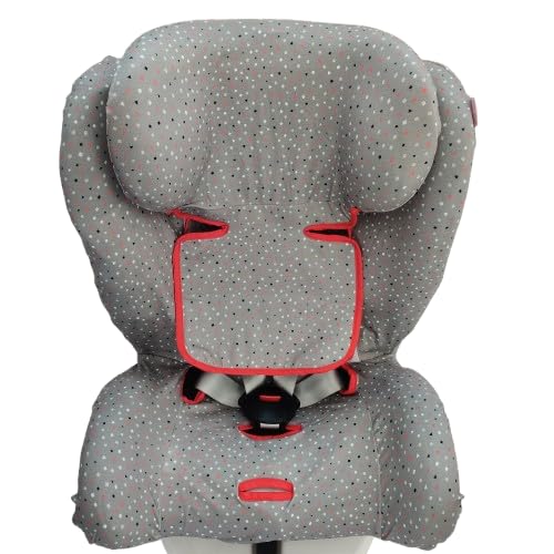 moon-bebe Funda Compatible con Silla de Coche Star Ibaby - Silla de Coche Grupo 0+/1/2/3 Baby Auto Fix NOE (GIRS)