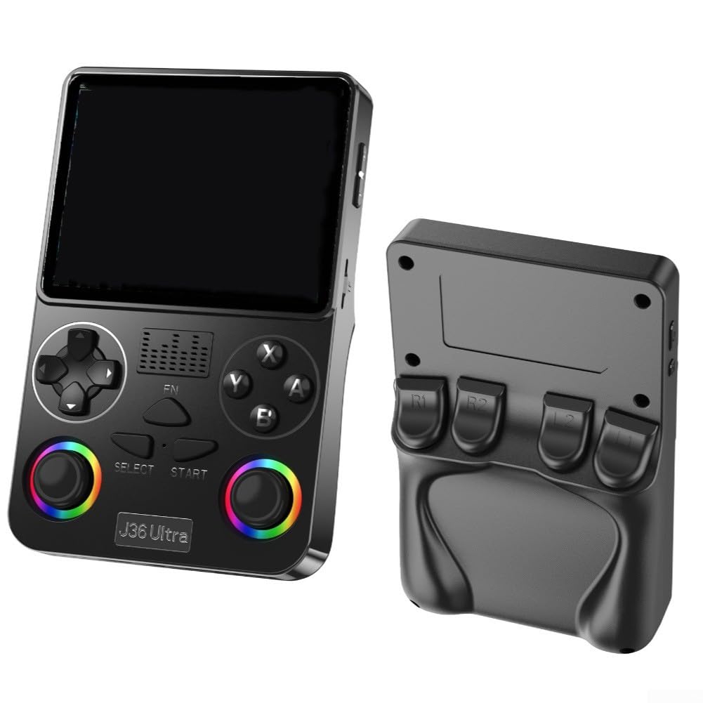 Console di gioco portatile retrò con multiplayer WiFi, dispositivo di gioco portatile HD open source, joystick wireless nostalgico per viaggi (arancione)