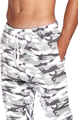 Image of ProGo Men's Casual Jogger Sweatpants Basic Fleece Marled Jogger Pant Elastic Waist