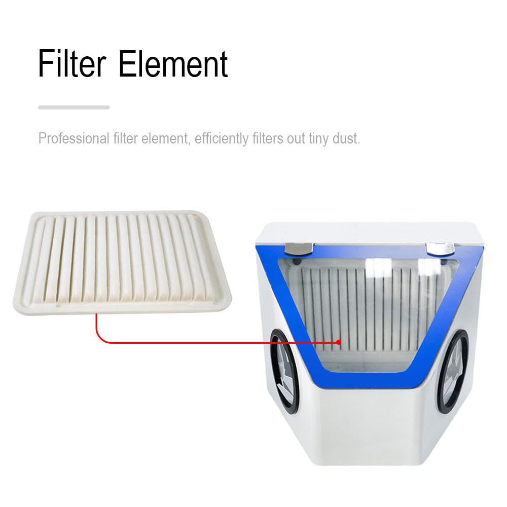 Castanai Lab Sandblasting and Grinding Vacuum Cleaner Dust Collector Sandblaster with Shadowless Lamp