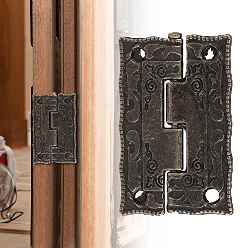 Nikou Hinges - 10Pcs Spring Hinge 0°-270° Antique Bronze Case Hinges Cabinet Jewelry Box Hinges Door Furniture Wood Case - Image 2