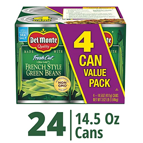 Image of Del Monte FRESH CUT BLUE LAKE French Style Green Beans Canned Vegetables, 24 Pack, 14.5 oz Cans, (2400016289)