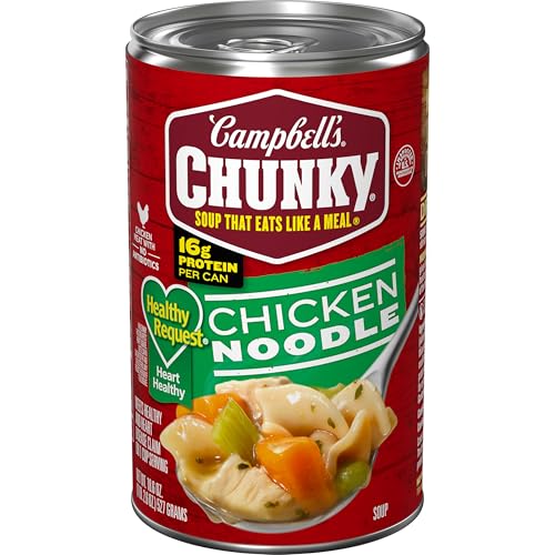 Campbell's Chunky Healthy Request Chicken Noodle Soup, 18.6 oz Can