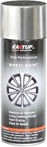 EASTUP Pintura en aerosol de esmalte acrílico cromado metálico de alta calidad, acabado brillante, alta durabilidad, resistente a la decoloración y