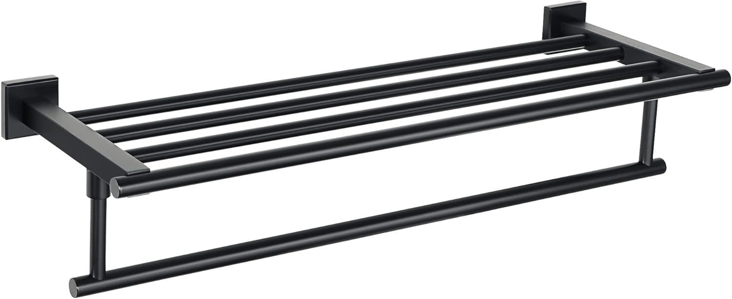 Alise 24 Inch Towel Racks for Bathroom Wall Mounted,Bathroom Towel Rack with Tower Bar,Double Towel Racks for Bathroom,SUS304 Stainless Steel Bathroom