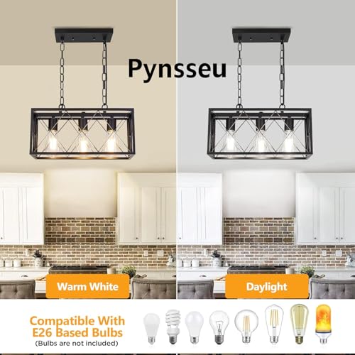 Lámpara colgante rectangular Marca Pynsseu (3)