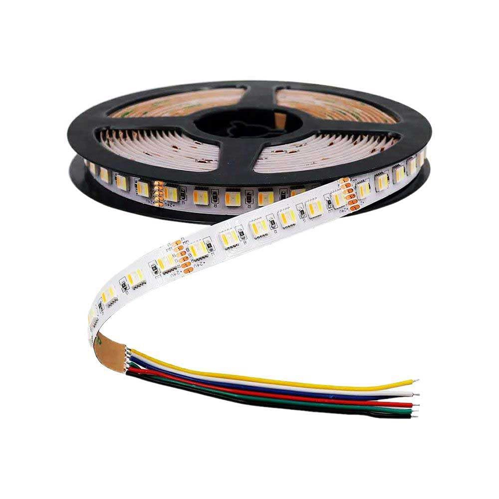 Tira LED RGB CCT de 10 metros, 6 pines, 24 V, 60 ledes por metro