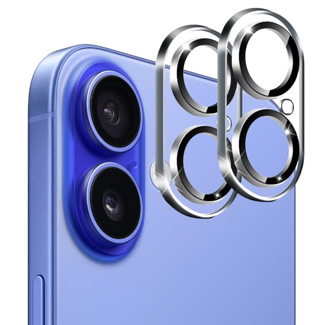 VONZEE Camera Lens Screen Protector For iPhone 16 6.1 & iPhone 16 Plus 6.7 (Pack of 2), Camera Lens Protector,[Anti-Scratch] Premium Tempered Glass Cover (Black Tempered Glass) (B0DGV9FB8L) Amazon Price History, Amazon Price Tracker