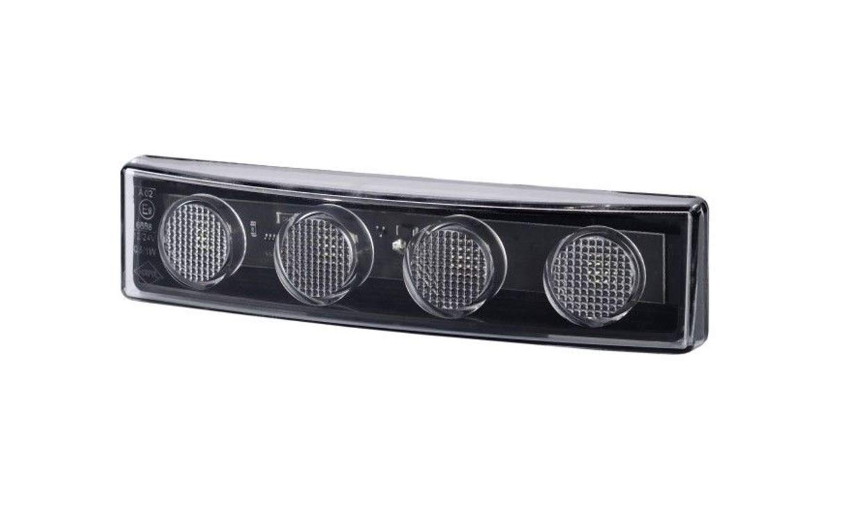 2 luci a LED per aletta parasole, bianche, per camion Scania serie R/P/G con visiera