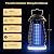 Cordless Bug Zapper Outdoor, 4200V Electric Mosquito Zapper, Fly Trap, Rechargeable Portable Fly Zapper, Waterproof Mosquito Trap Insect Killer Indoor Outdoor for Camping, Garden, Backyard, Home