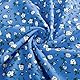 SCARLET DARKNESS Leicht Chiffonkleid Damen Blumenprint Sommer Midikleid Causal Standkleid Schwung Cottagecore Sundress Blau-Weiß S