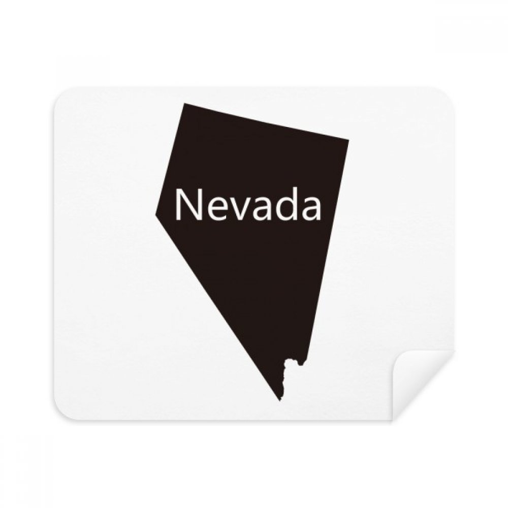 Nevada The United States of America Map Cleaning Cloth Screen Cleaner 2pcs Suede Fabric