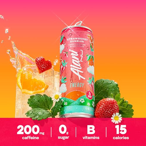 Alani Nu Strawberry Sunrise Sugar Free Energy Drink (Pack of 12) - image 5