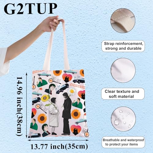 G2TUP Parker Tote Bag Daisy & Sunflower Gift The Earth is My Body My Head Is In The Stars Shoulder Bag Glaucus Merch2