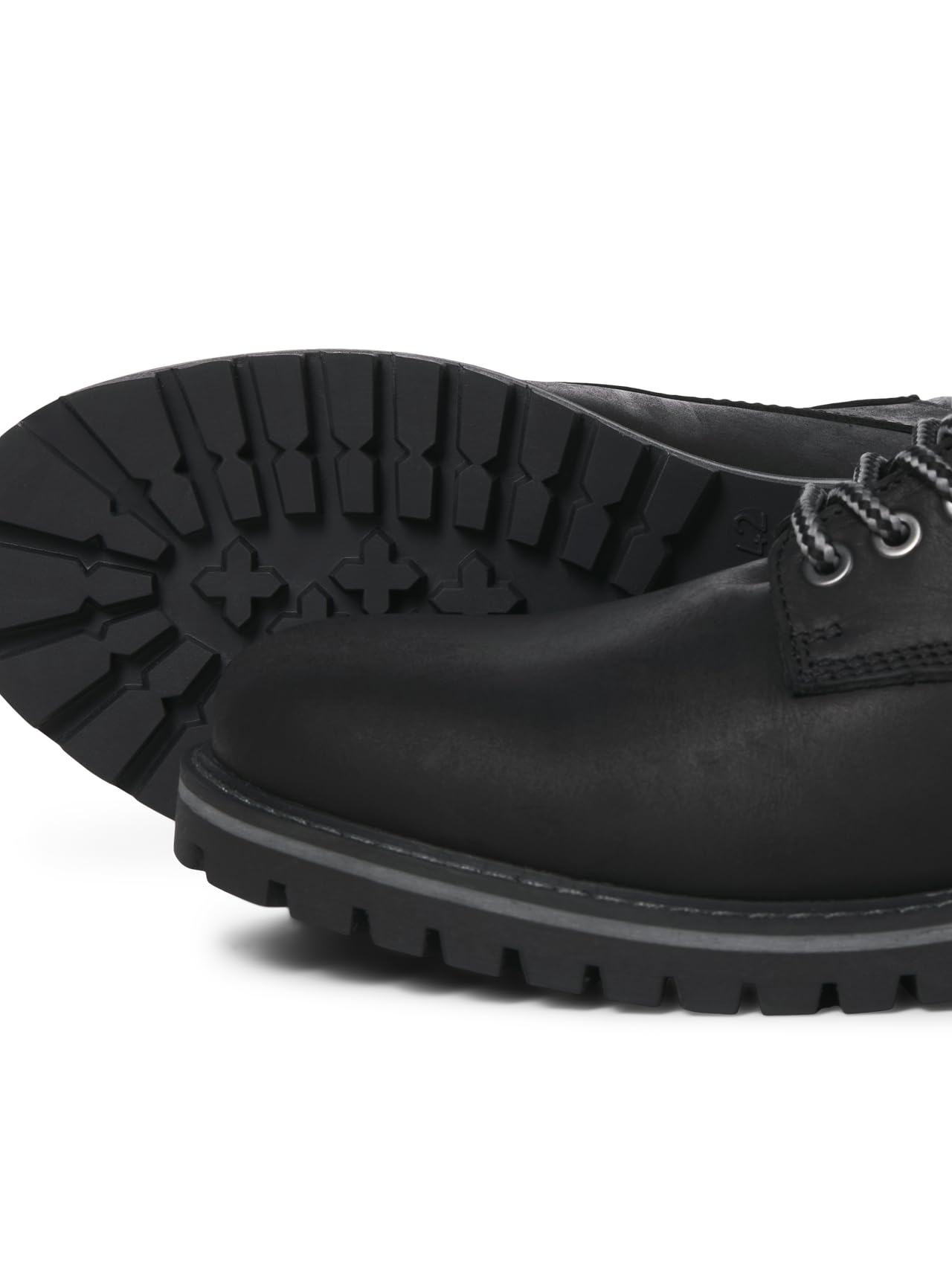 JACK & JONES Jfwqueensway - Stivale In Pelle Stivaletti stringatiUomo