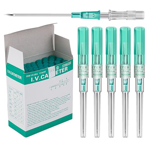 Gouevn Catheter Piercing Needles - 50PCS Piercing Needles 18G Cateter Para Piercing Hollow Needle Piercing Kit for Ear Nose Lip Belly Body Piercing Needle Kit