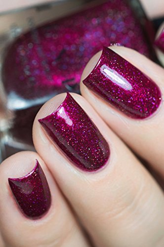 Image of ILNP Showtime - Deep Raspberry Holographic Nail Polish