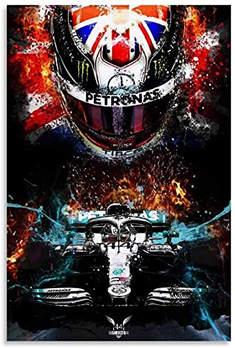 Kit Broderie Diamant 5D Lewis Hamilton - Peinture Par Numéros 30x40cm, Loisir Créatif Moderne