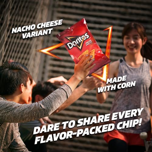 Image of Doritos Frito Lay Nacho Cheese Flavored Tortilla Chips, 7 Oz 198.4 G