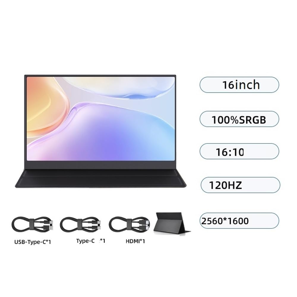 Monitor portatile da 15,6 pollici 1080HD non touch 60 Hz, espansione esterna for laptop, schermo secondario Monitor per Smart Working