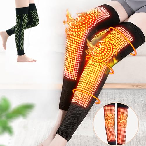 Radiofrequency Herbal Thermal Knee Support, Mugwort Acupressure Shaping Knee Pads (2 pairs - C,XXL: 90-110kg)2