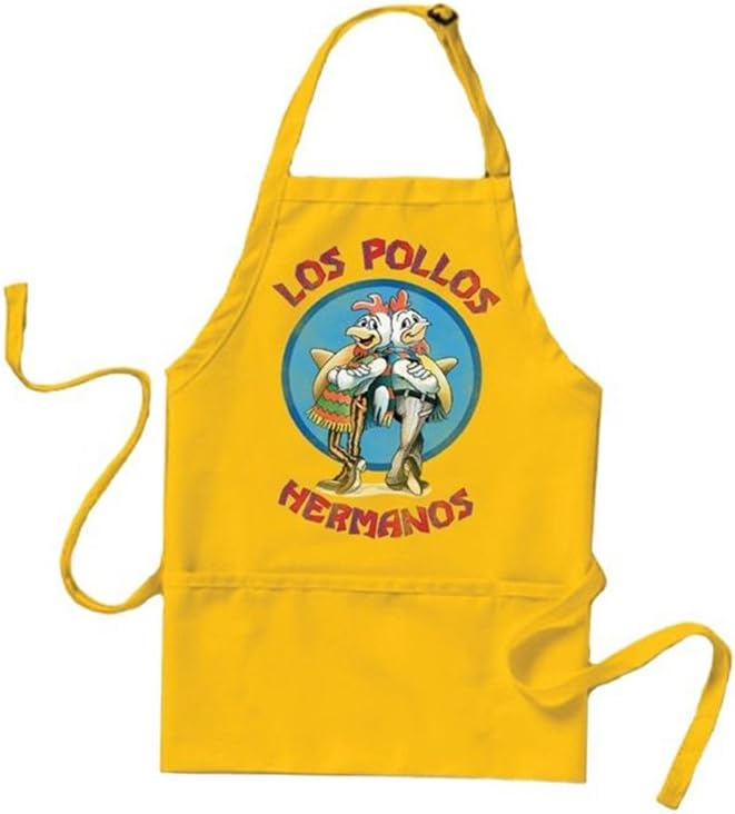 Breaking Bad Los Pollos Hermanos Logo Yellow Costume Cooking Apron
