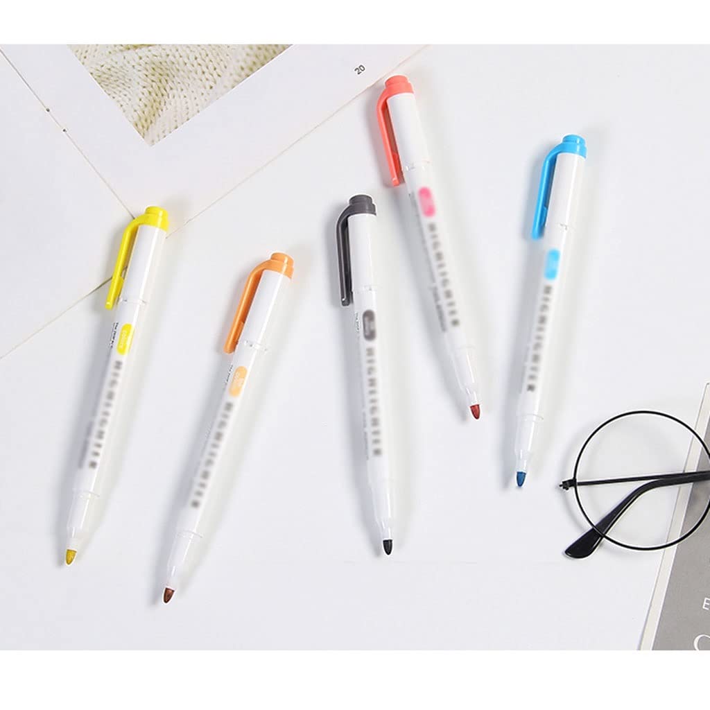 蛍光ペンセット Amazon.co.jp: JJZXD 5 色/箱双頭蛍光ペンセット蛍光マーカー