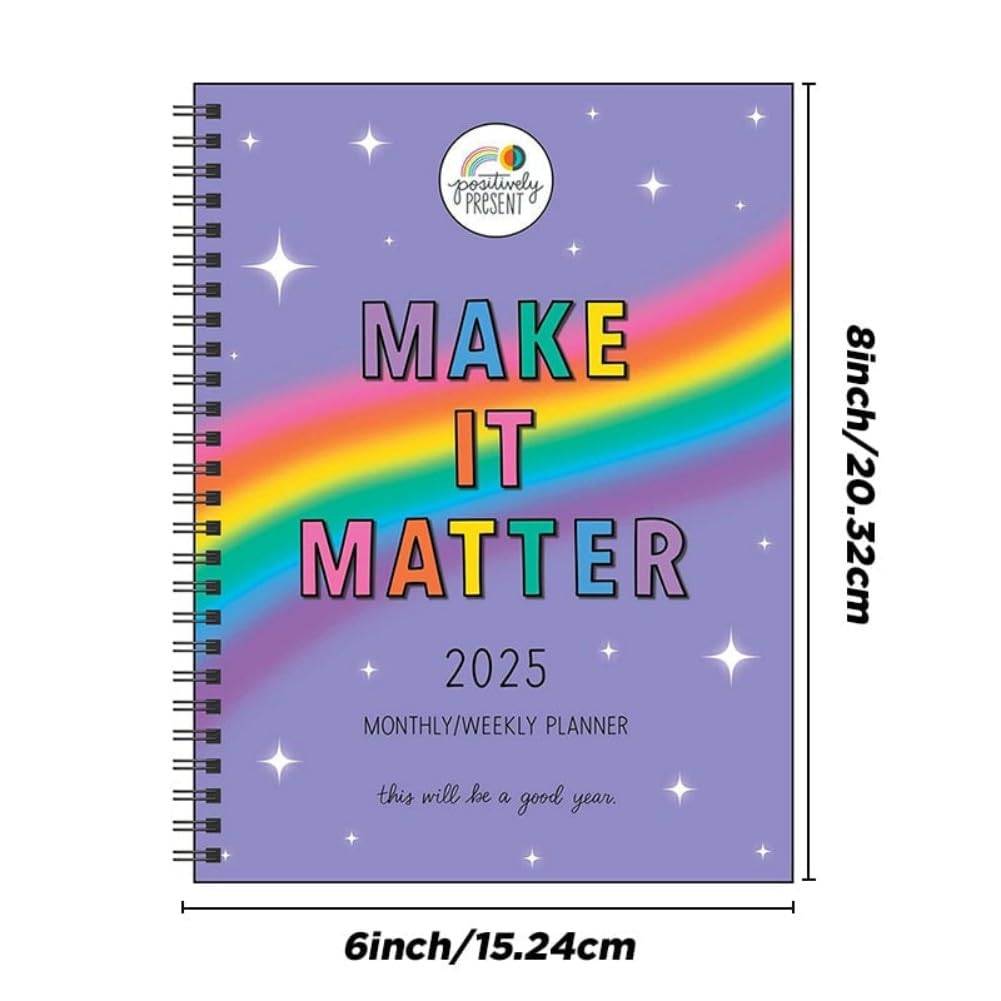 Calendario 2025 Make It Matter – Agenda semanal y mensual sin fecha para establecer objetivos, gestión del tiempo, productividad – Diario premium para profesionales, estudiantes y empresarios (3