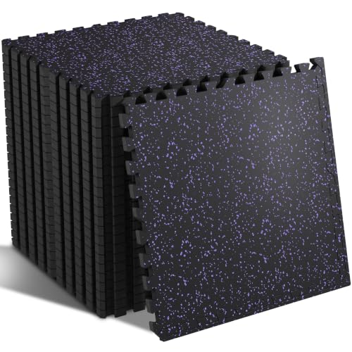 Image of SUPERJARE 0.79'' Extra-Thick 24 Pcs 96 Sq Ft Exercise Equipment Mats