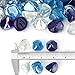 Stanbroil 10-Pound Blended Fire Glass - 1/2 inch Diamonds, Cobalt Blue, Crystal Ice, Caribbean Blue Luster for Indoor & Outdoor Gas Fire Pits & Fireplaces