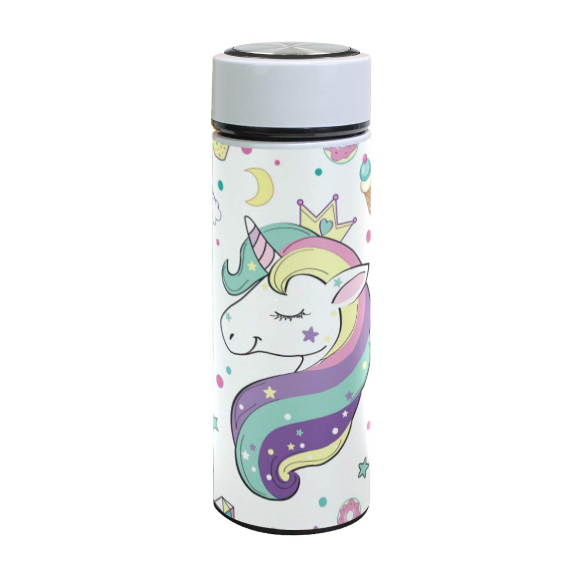 Amazon｜水筒 ユニコーン 虹 かわいい 真空断熱 500 ml ステンレス