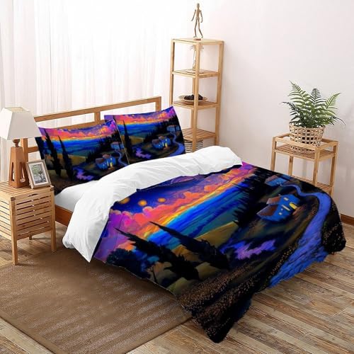 Housse de couette 3 pièces sur le thème de l'espace en microfibre douce - 2