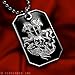 VENICEBEE SAINT GEORGE KILLS DRAGON MEDAL ST.GEORGE PROTECTION CHRISTIAN CROSS PENDANT DOG TAG NECKLACE