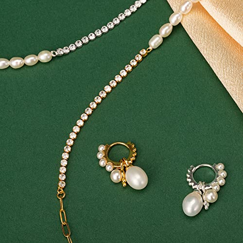 C.Paravano 18K Gold & Sterling Silver Hoop Earrings for Women4