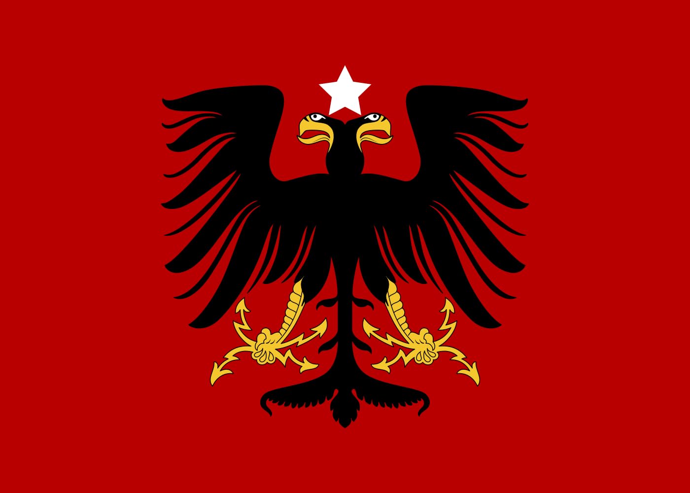 magFlags Large Flag Albania 1914–1920 | Principality of Albania
