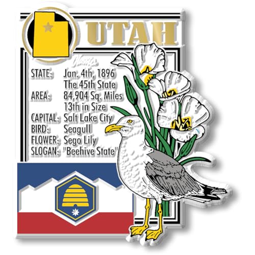 Set de Imanes de Estado Utah de 6 Piezas miniatura 2