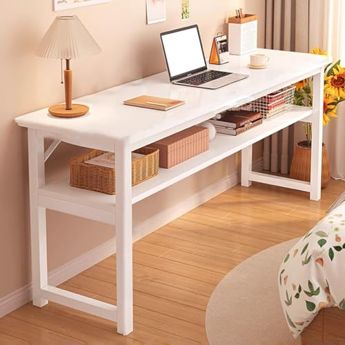 Mesa de comedor larga y estrecha para isla de cocina o sala de estar, diseño que ahorra espacio para áreas pequeñas, ideal para uso doméstico