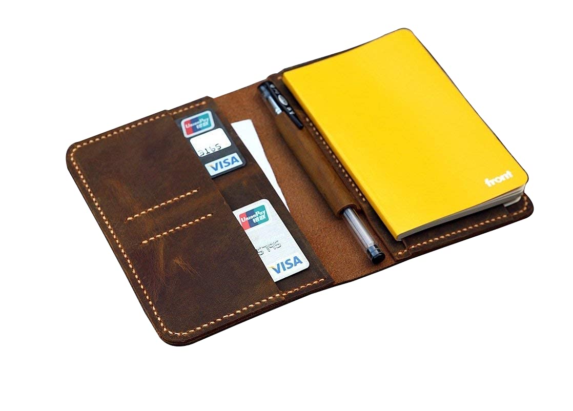 R*J様 NICENESS VANIAN CALF LEATHER COVERA Amazon.com: Vintage leather cover for mini notebook 3.5