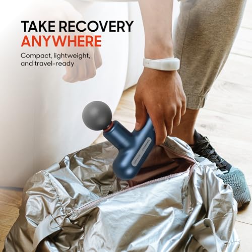 Image of Sharper Image Powerboost Move Aero [New 2026 Version] Mini Deep Tissue Percussion Massage Gun| Muscle Recovery & Pain Relief Massage Tool| Full Body Back & Shoulder Massager| Travel Gift for Men Women