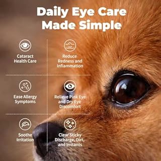 Cataract Eye Drops for Dogs – Improve Vision Clarity & Comfort, Preservative-Free, Natural Formula, 1.69 fl oz (50 mL) for Dogs and Cats