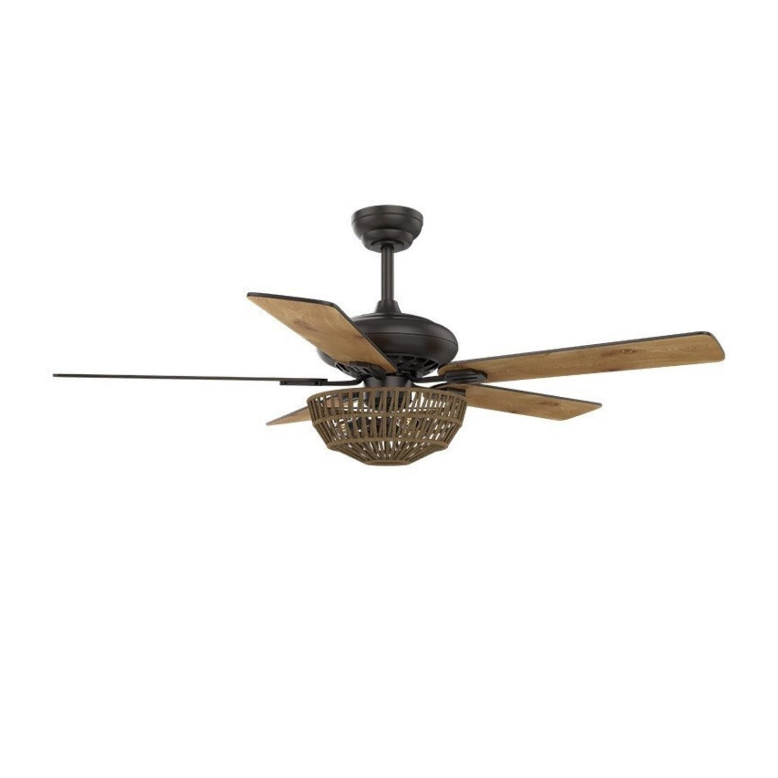 ERETYRET Fan Chandelier with Light American Style Ceiling Lamp Retro Living Room Restaurant Electric Integrated Quiet Cooling