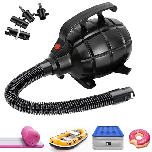 Electric Air Pump for Inflatable Tumbling Track Mat with 4 Nozzles AC 110-120V Quick-Fill Inflator Air Pump for Gymnastics/Flooring/Tumbling/Yoga/Taekwondo/Exercise Gym Fitness Mat