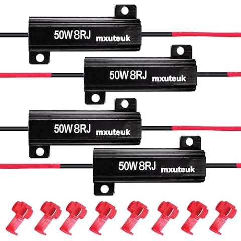mxuteuk LED Resistor Car Load Resistors Cover