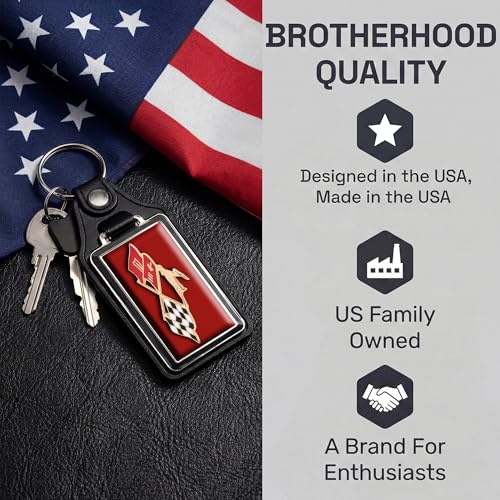 Image of Brotherhood Car Key Chain for Impala - Classic Models Keychain for Men and