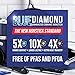 Blue Diamond 14 Piece Nonstick Cookware Set, Diamond Ceramic Pots & Pans, Dishwasher & Metal Utensil Safe, Non Toxic PFAS-Free, Kitchen Cooking Sauce & Saute Pans, Oven & Broiler to 600F, Blue