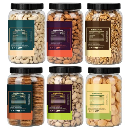 Image of LILA DRY FRUITS Dry Fruits Combo Pack Almonds, Cashews, Walnuts, Pistachios, Anjeer & Apricots 100 Gms x 6 Premium Mixed Dry Fruits Perfect for Gifting