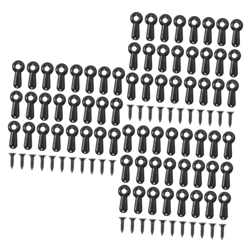 Image of Veemoon 300pcs Photo Frame Fasteners Turn Buttons for Hanging Photos Clips for Backing Plates Easy Installation Hardware for Wall Art and Picture Frames