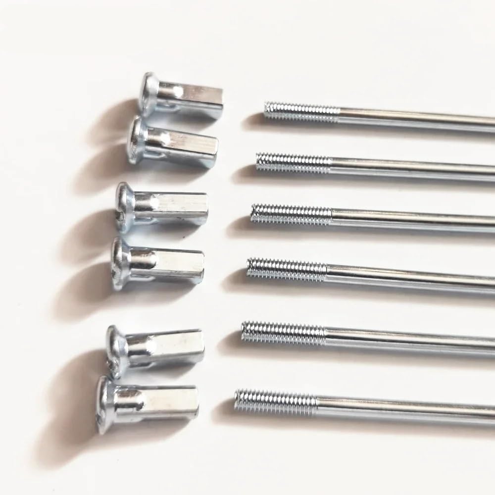 Elektryczne szprychy rowerowe 10 G, średnica 3,18 mm, długość 65-225 mm, 45 # stalowe nakładki na motocykl + złączki elektryczne części rowerowe 36 szt./partia